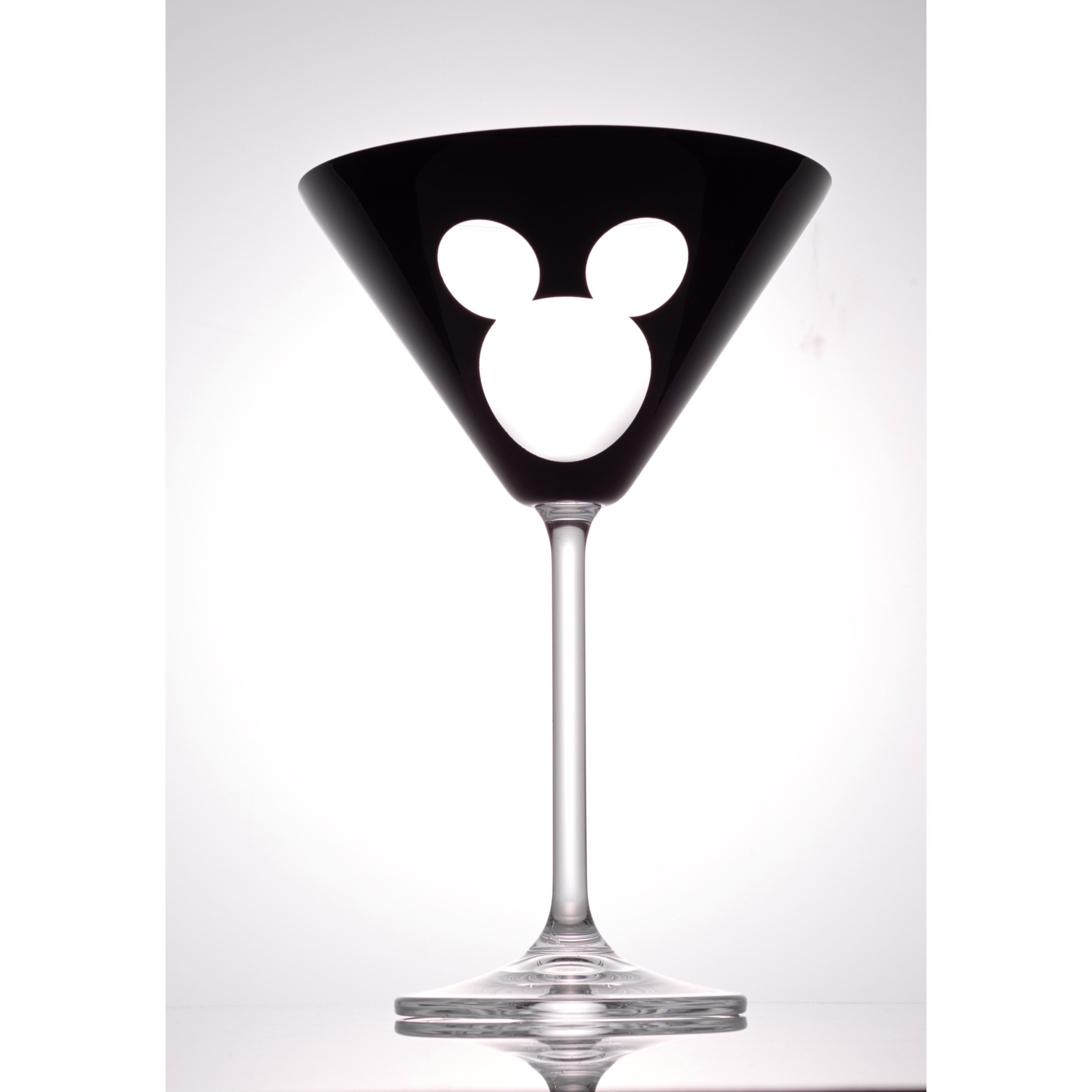 Joyjolt Disney Luxury Mickey Mouse Crystal Stemmed White Wine Glass - 16 Oz  - Set Of 2 : Target