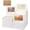 White, variant on 20pcs 8x6x2.5inch Brown Bakery Boxes with Window & Stickers, Cookie Boxes for Packaging, Treat Boxes for Cupcakes, Valentine's Day, Mother's Day, Christmas, Holiday Gatherings