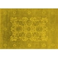 thumbnail image 1 of Ahgly Company Machine Washable Indoor Rectangle Oriental Yellow Industrial Area Rugs, 8' x 12', 1 of 4