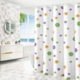 thumbnail image 5 of Harlier Floral Shower Curtains for Bathroom, Flower Washable Polyester Fabric Shower Curtains for Bathroom Decor, Watercolor Plant Modern Waterproof Shower Curtain, 47x71 Inches, 5 of 7