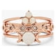 thumbnail image 3 of Combinación de Mujeres Luna Opal Anillos de moda de tres piezas Cute Sweet Girls Anillos, 3 of 6