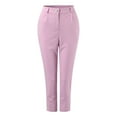 thumbnail image 7 of Riforla Women Solid Long Sleeved Suit Pockets Trousers Pants Suit Elegant Suit Trousers Sets Pink XL, 7 of 7