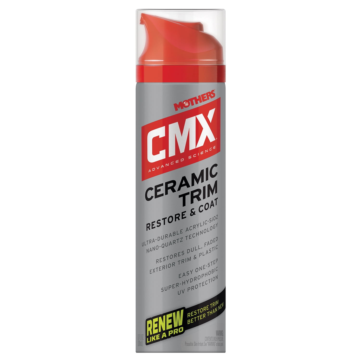 Mother's 01300/155200 CMX Ceramic Trim & Restore 6.7 oz. and Mother's Microfiber Ultra-Soft Polishing Cloth (2 Items)