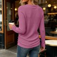 thumbnail image 5 of GUACER Ribbed Long Sleeve Tops for Women Crewneck Slim Fit Basic Tee Lightweight Knit Fall Casual Layering Undershirts, 5 of 9