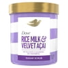 Dove Body Scrub Velvet Acai & Rice Milk, 15 oz