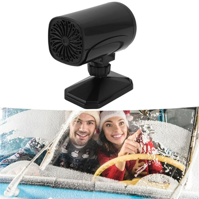 150W Car Heater Defroster Defogger Dual Mode 360 Rotation Portable 12V with Widened Base for Heating & Cooling