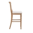 thumbnail image 4 of Linon Kendall 30" Bar Stool Striped Upholstery in Rustic Greywash Wood, 4 of 10