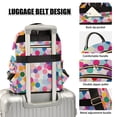 thumbnail image 3 of FORMRS Mini Backpack Purse for Women Travel Daypack Casual Shoulder Bag, Light Colorful Circles, 3 of 7