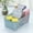 Green, variant on HOARBOEG 11*5*4.5in Storage Basket, Plastic Storage Bins With Handle for Kitchen Utensil Arrangement and Storage,Snack Storage