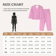 thumbnail image 6 of Bingfone Womens Pajama Sets Pink Print,Long Sleeve Loungewear Pajamas Set-X-Large, 6 of 9