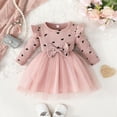thumbnail image 2 of Zshosam Dresses for Toddlers Girl Dress Toddler Dresses Girl Dress for Communion Long Sleeve Size 2T 3T,(Pink 2-3 Years), 2 of 6
