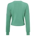 thumbnail image 3 of Cotton Ladies V-neck Fashion Design Loose Solid Color Casual Cardigan, 3 of 5