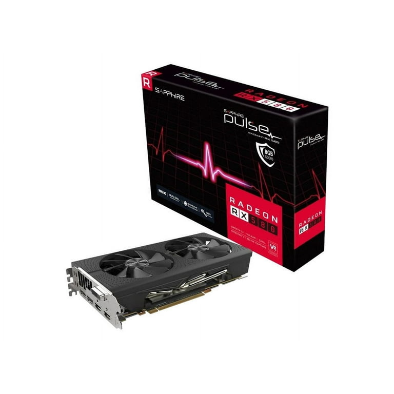 Sapphire Pulse RX 580 8GB GDDR5 PC Gaming Video Graphics
