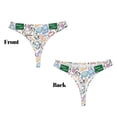 thumbnail image 3 of Balery Back To School Tangas de Algodón para Mujer con Estampado – Ropa Interior Sexy, Transpirable, G-string-Large, 3 of 6