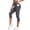 Dark Gray, variant on Lifting Leggings for Women Tummy Control Scrunch Booty Yoga Capris High Waisted Anti Cellulite Textured Tights