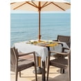 thumbnail image 3 of Outdoor Tablecloths with Umbrella Hole & Zipper, Yellow Gnomes 60x60 Inch Square Tablecloths, Cartoon Cute Honey Daisy Flowers Bees Waterproof Table Cloth, Patio/Pool/Picnic Table Covers, 3 of 8