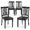 Black, variant on Wooden Windsor Dining Chairs Set of 2,for Kitchen,Dining Room, Black