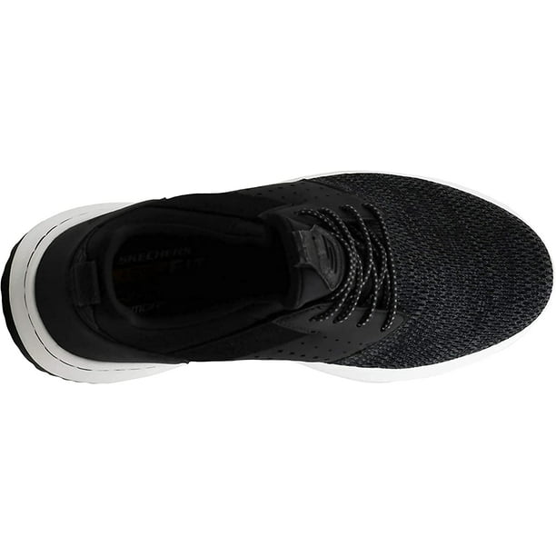 Mus revolución Modales Skechers Men's Classic Fit Delson-Camben Black/White Sneaker 12 M US -  Walmart.com