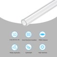 thumbnail image 3 of Acrylic Pipe Clear Rigid Round Tube 9mm ID 15mm OD 14" for Lamps and Lanterns, Water Cooling System, 3 of 6