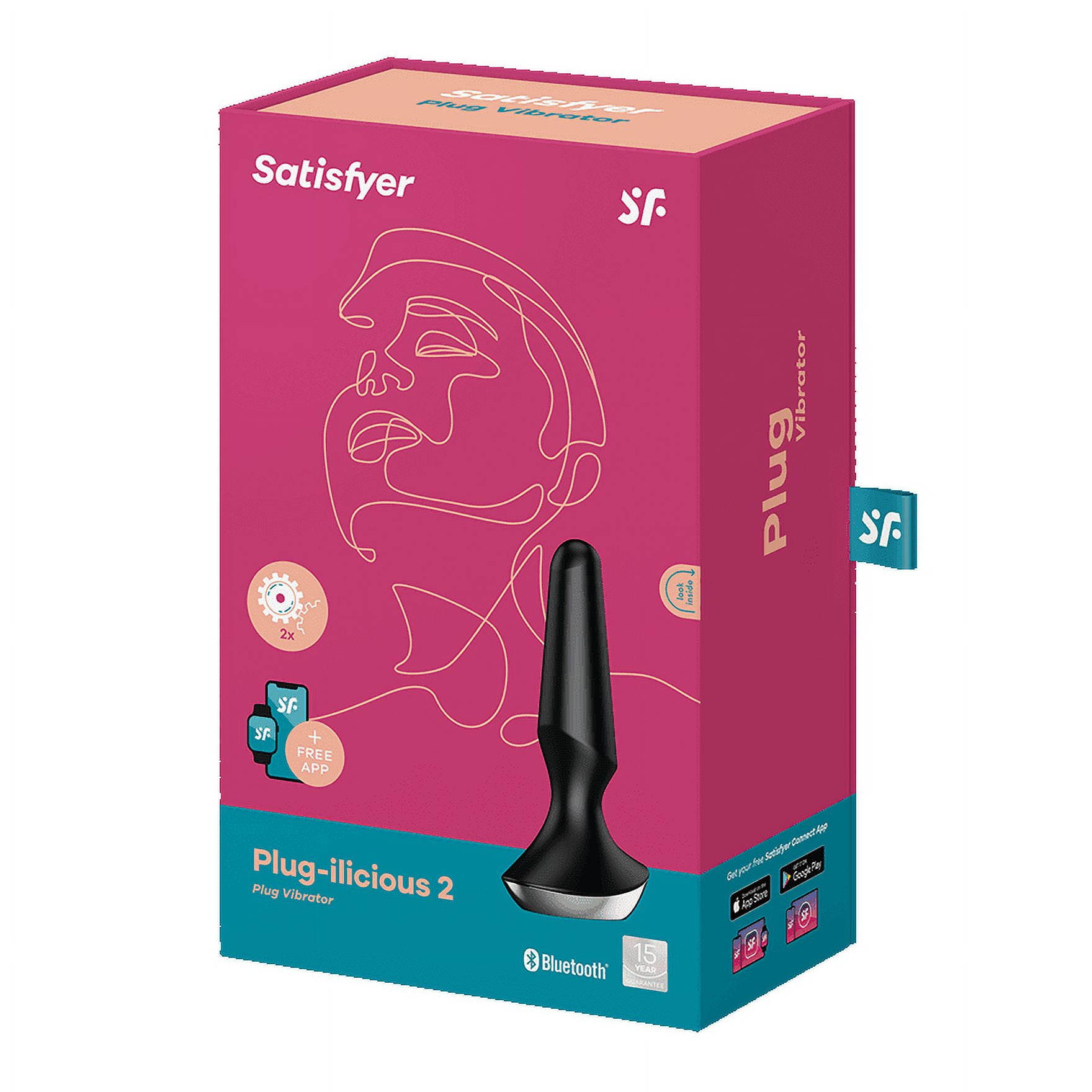 Satisfyer Plug-ilicious 2 Anal Vibrator with App Control - Vibrating Anal Plug, Butt Plug, Voluminous Shape, Rounded Tip, Wide Base - Compatible with Satisfyer App, Waterproof, Rechargeable (Black) - Walmart.com Satisfyer Plug-ilicious 2 Anal Vibrator with App Control - Vibrating Anal Plug, Butt Plug, Voluminous Shape, Rounded Tip, Wide Base - Compatible with Satisfyer App, Waterproof, Rechargeable (Black) - Walmart.com