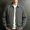 Black, variant on Men's Jackets Lightweight Casual Big and Tall Classic Plaid Collared Long Sleeve Full Zip Side Pockets Coat