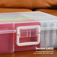 thumbnail image 4 of Novelinks Stackable Plastic Storage Box Containers Hobby Art Craft Organizer Rectangle Box for Pencil Box Crayon Beads Jewelry, Small(12 Inner Colorful+6 Inner Clear), 4 of 10
