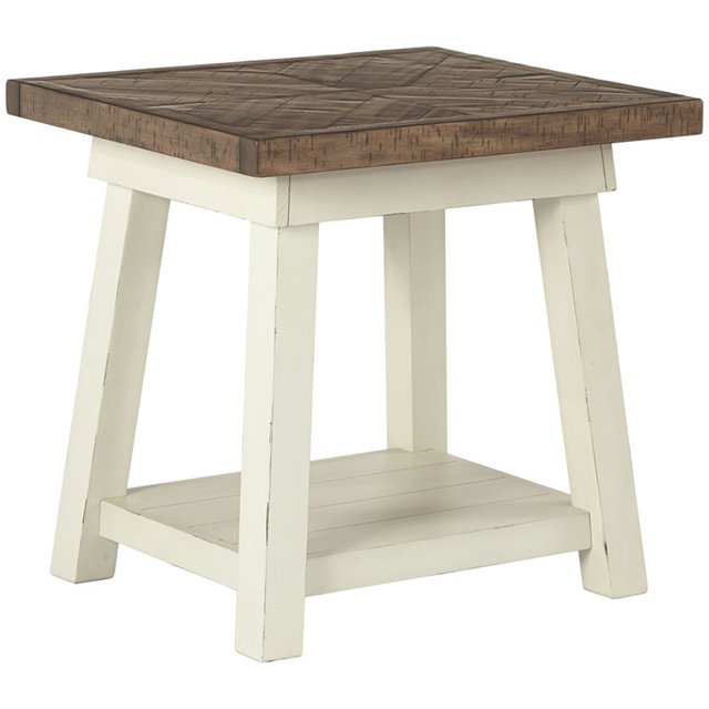 Ashley Furniture Stownbranner Table d'Extrémité en Blanc Antique