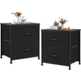 thumbnail image 2 of Bigleap Nightstand Set 2, 2 Drawer Dresser for Bedroom, Bedside Furniture, End Table for Bedroom, Closet, Entryway, Black, 2 of 8