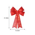 thumbnail image 3 of HBBKVI Christmas Bows with Warm LED Lights for Christmas Tree Indoor Outdoor Large Decorative Bow for Wedding Birthday Party Gift Bow Christmas Decor, 3 of 6