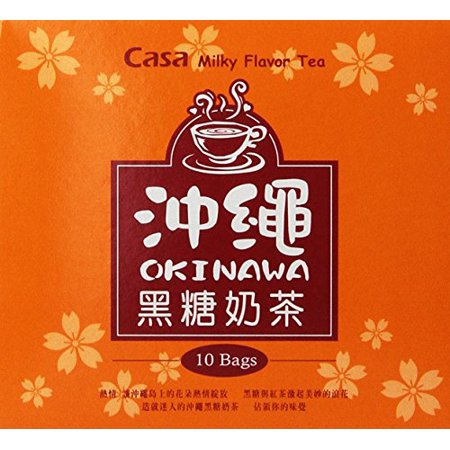 NineChef Bundle - Casa Okinawa Brown Sugar Milk Tea 8.81 Oz (Pack of 1) + 1 NineChef Brand Long Handle Spoon