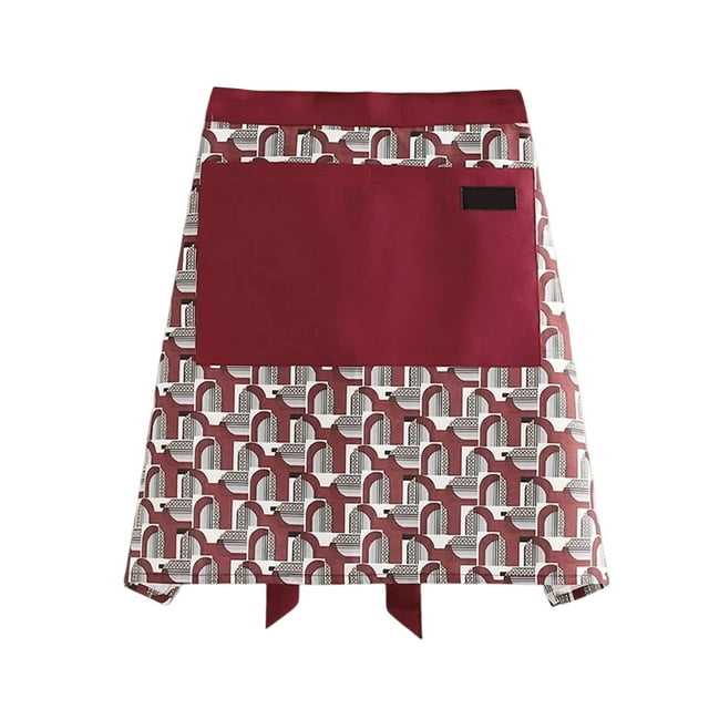 Ohufall Durable Waterproof Kitchen Apron Oil Proof Stain Resistant Cooking Apron For Women Men With Pockets