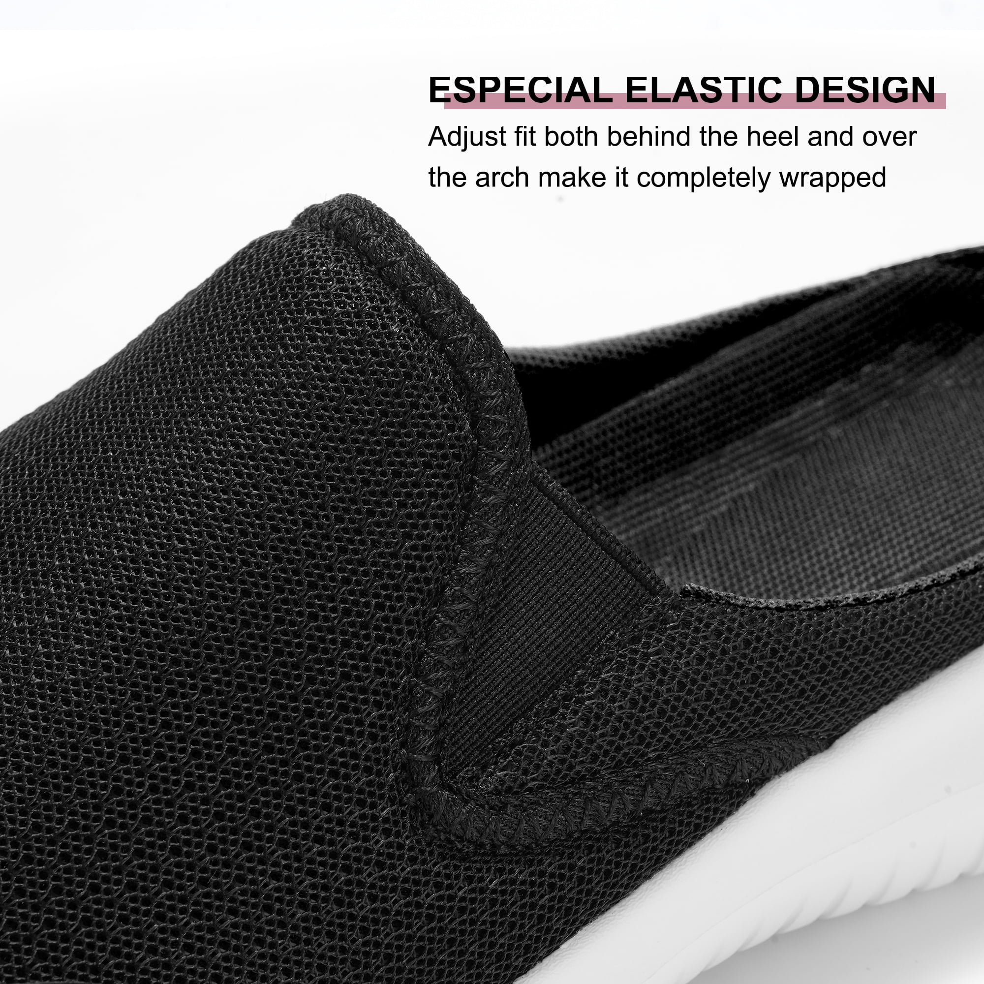 Black flat walking shoes discount