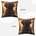 thumbnail image 3 of Susaid Lake Meditating Elephant Print Velvet Throw Pillow Covers Home Art Deco Pillowcase Square Pillow Case Cushion Cover for Bed Sofa Living Room Car Indoor and Outdoor-18"x18", 3 of 8