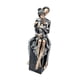 thumbnail image 5 of Escultura de familia de tres, pieza de arte rústica, adorno moderno, padres únicos y Astilla negra, 5 of 9