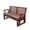 Dark Brown, variant on YTGLEN 2 Person Outdoor Glider Bench, Wooden Outdoor Furniture with Cup Holders for Backyard, Garden, Porch, Dark Grey and Brown