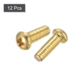 thumbnail image 3 of Unique Bargains M4x12mm Brass Machine Screws, Phillips Pan Head Fastener Bolts 12Pack, 3 of 5