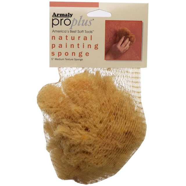 Esponja para pintar Armaly ProPlus, esponja natural marrón (paquete de 6)