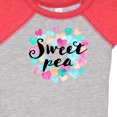 thumbnail image 4 of Inktastic Sweet Pea Hearts Boys or Girls Baby Bodysuit, 4 of 5