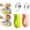 A, variant on FSAGAE Silicone Baby Feeding Spoon Set Soft Non Stick for Toddler First Foods Multicolor
