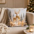 thumbnail image 2 of Novryn Christmas Themed Pillowcase, Snowman Santa Cushion Cover for Sofa, Cozy Home Textile Decor for Everyday Comfort, 2 of 6