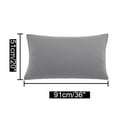thumbnail image 6 of PiccoCasa Piccocasa 1800 Series Brushed Microfiber Pillowcases Set of 2, Deep Grey King(20"x36"), 6 of 8