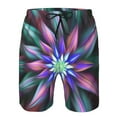 thumbnail image 4 of Kll Colored Abstract Men'S Casual Summer Beach Shorts Hawaiian Shorts With Pockets-Xx-Large, 4 of 9
