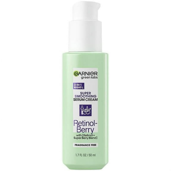 Garnier Green Labs Retinol-Berry Super Smoothing 3 In 1 Serum Cream With Retinol Super Berry Blend