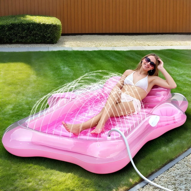 Tumbona hinchable de bronceado para piscina Float Snowalva 72 x 61 cm