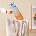 thumbnail image 4 of Portable 2 Liter Water Bottle With Handle For Gym And Travel - Large Motivational Time Marker Water Jug, Leak Proof, Gradient Matte Plastic Cup, 4 of 6