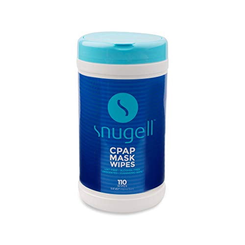 CPAP Mask Wipes by Snugell 110 Count Unscented 100 Soft Cotton