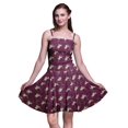 thumbnail image 1 of Bimba Robe Cocktail au-Dessus du Genou Smockée Florale pour Femmes Robe d'Été Fluide-Large, 1 of 5