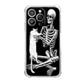 thumbnail image 1 of Skull and Cat Case for iPhone 14 Pro,Aesthetic Art Design Pattern Soft Full TPU Bumper Cover, 1 of 5