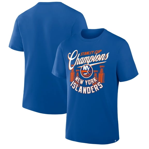 Men's Fanatics Royal New York Islanders 4x Stanley Cup Champions T-Shirt