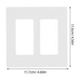 thumbnail image 4 of Switch Socket Panel Light Switch Covers Double Outlet Cover Plate Wall Plate Cover, 4 of 6